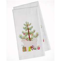 Picture of Carolines Treasures BB2945WTKT Polish Tatra Sheepdog Merry Christmas Tree White Kitchen Towel - Set of 2