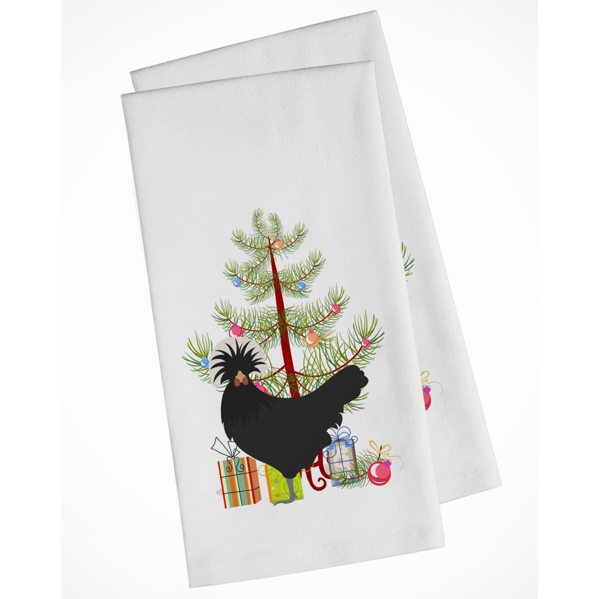 Picture of Carolines Treasures BB9201WTKT Polish Poland Chicken Christmas White Kitchen Towel - Set of 2