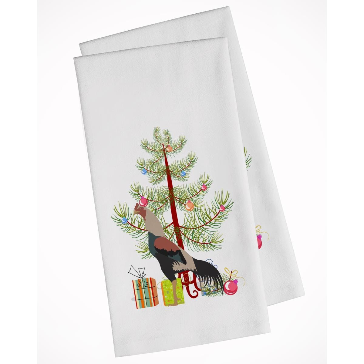 Picture of Carolines Treasures BB9205WTKT Kulang Chicken Christmas White Kitchen Towel - Set of 2