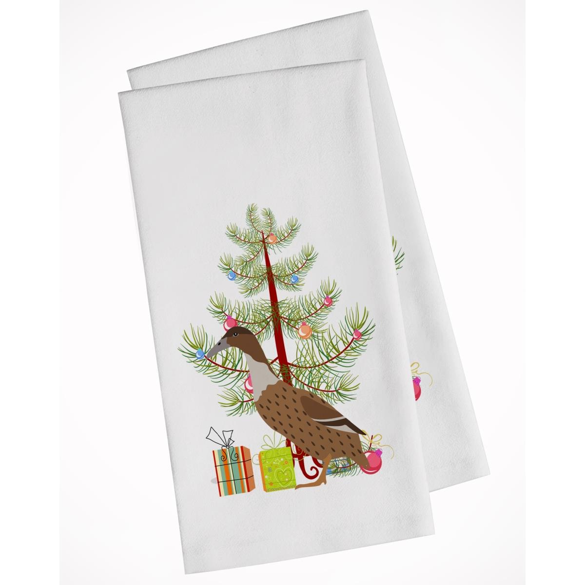 Picture of Carolines Treasures BB9228WTKT Dutch Hook Bill Duck Christmas White Kitchen Towel - Set of 2