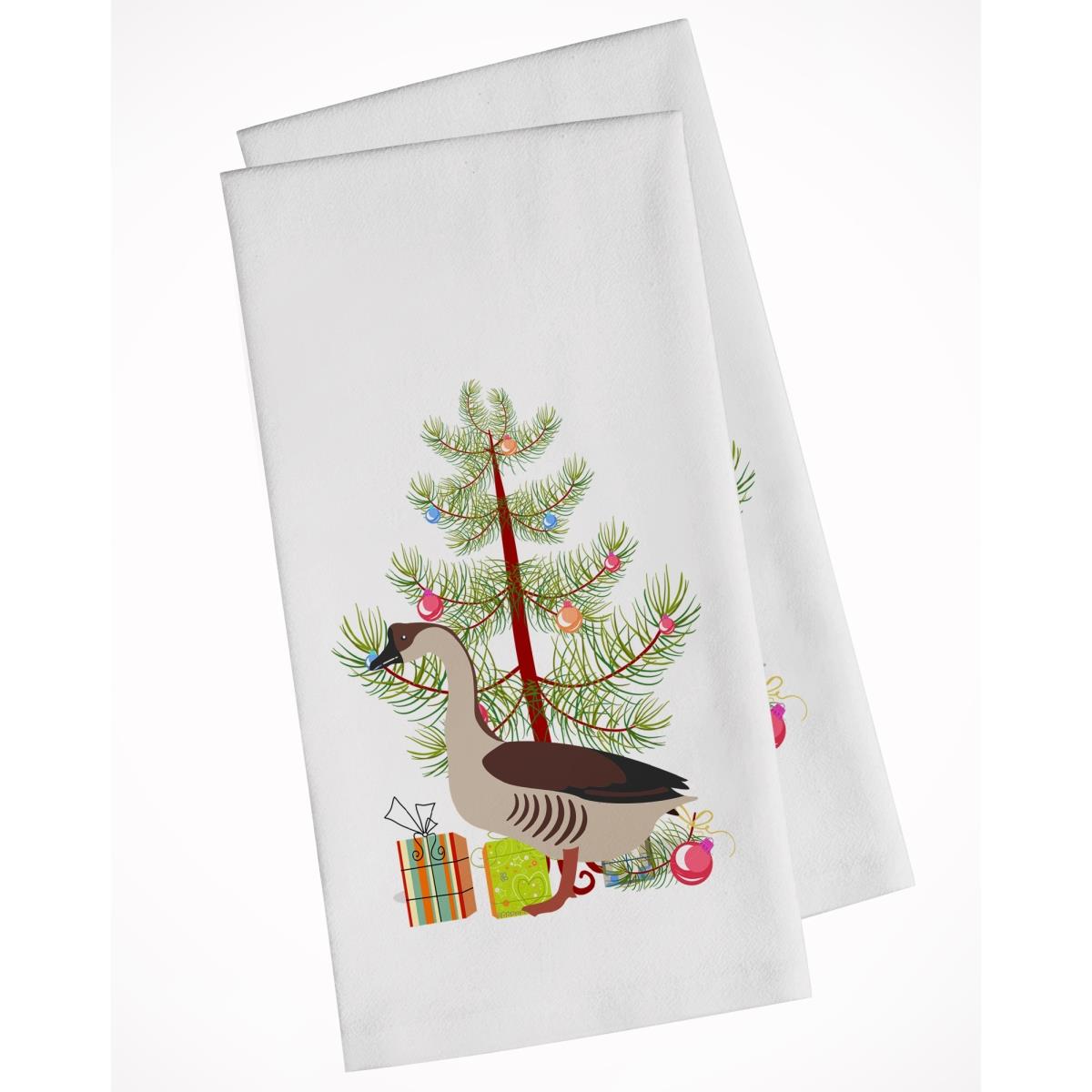 Picture of Carolines Treasures BB9263WTKT Chinese Goose Christmas White Kitchen Towel - Set of 2