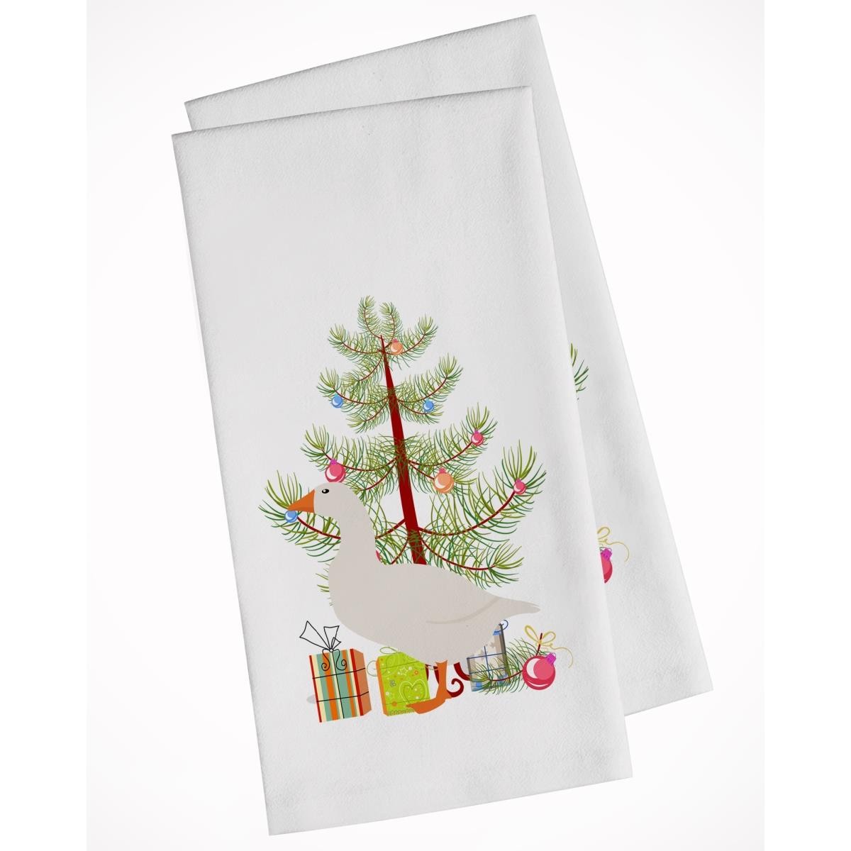 Picture of Carolines Treasures BB9267WTKT Shire Horse Christmas White Kitchen Towel - Set of 2
