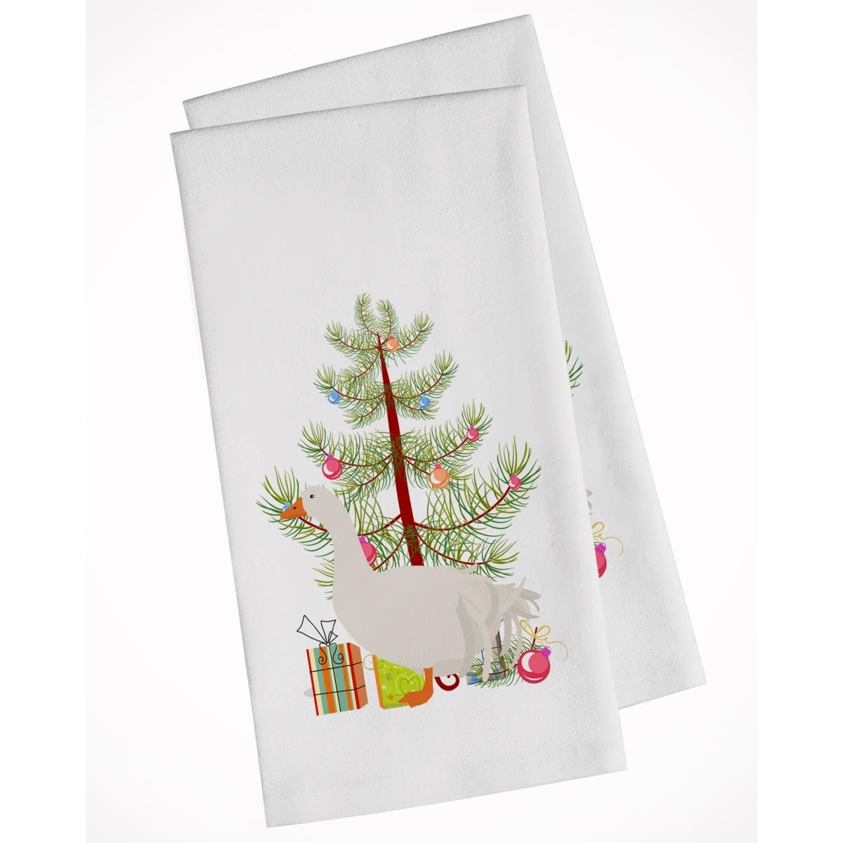 Picture of Carolines Treasures BB9269WTKT Sebastopol Goose Christmas White Kitchen Towel - Set of 2