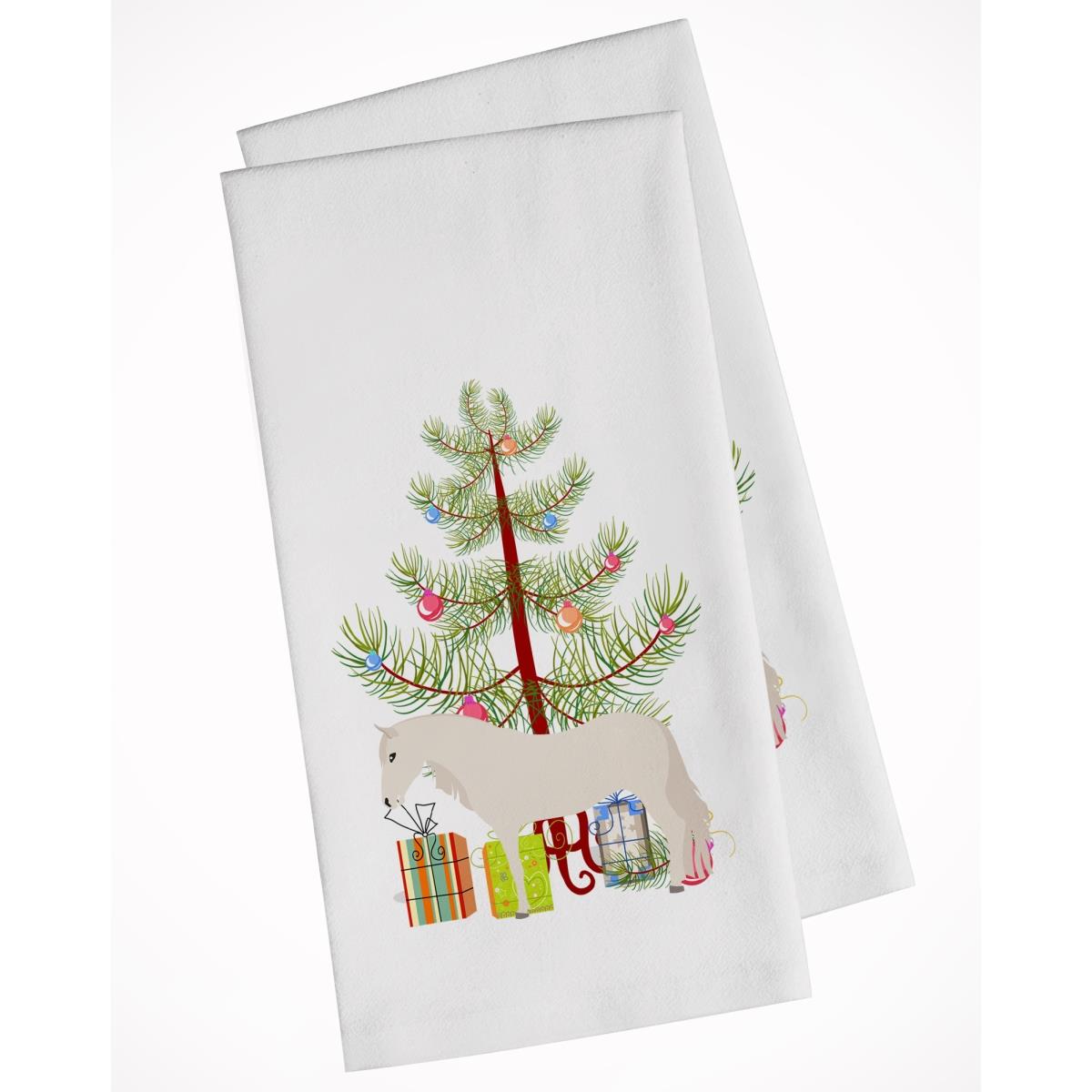 Picture of Carolines Treasures BB9272WTKT Paso Fino Horse Christmas White Kitchen Towel - Set of 2