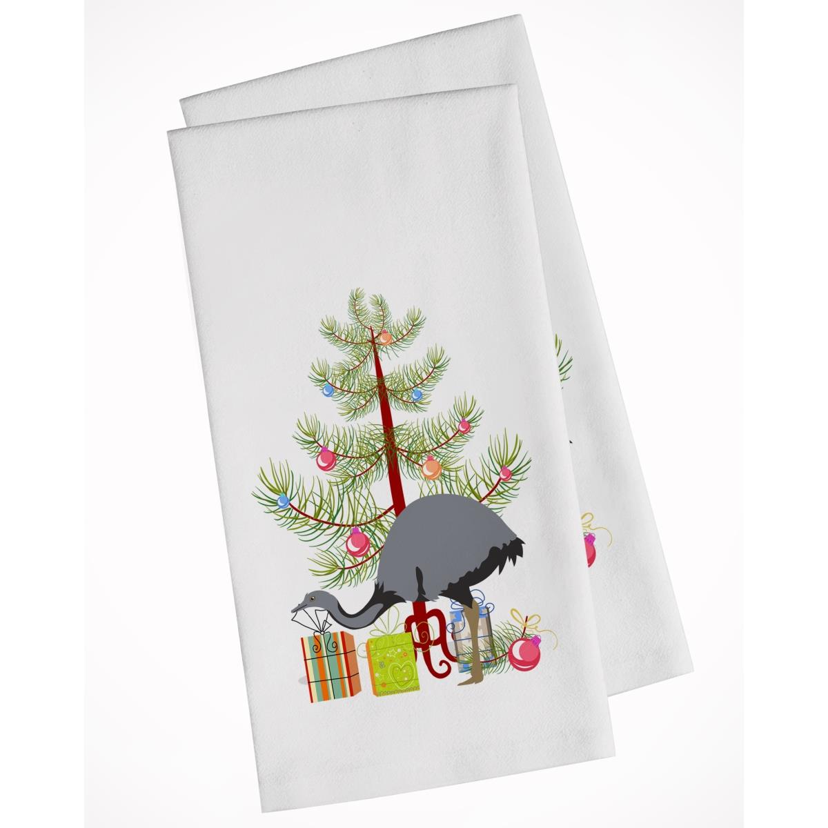 Picture of Carolines Treasures BB9290WTKT Rhea Christmas White Kitchen Towel - Set of 2