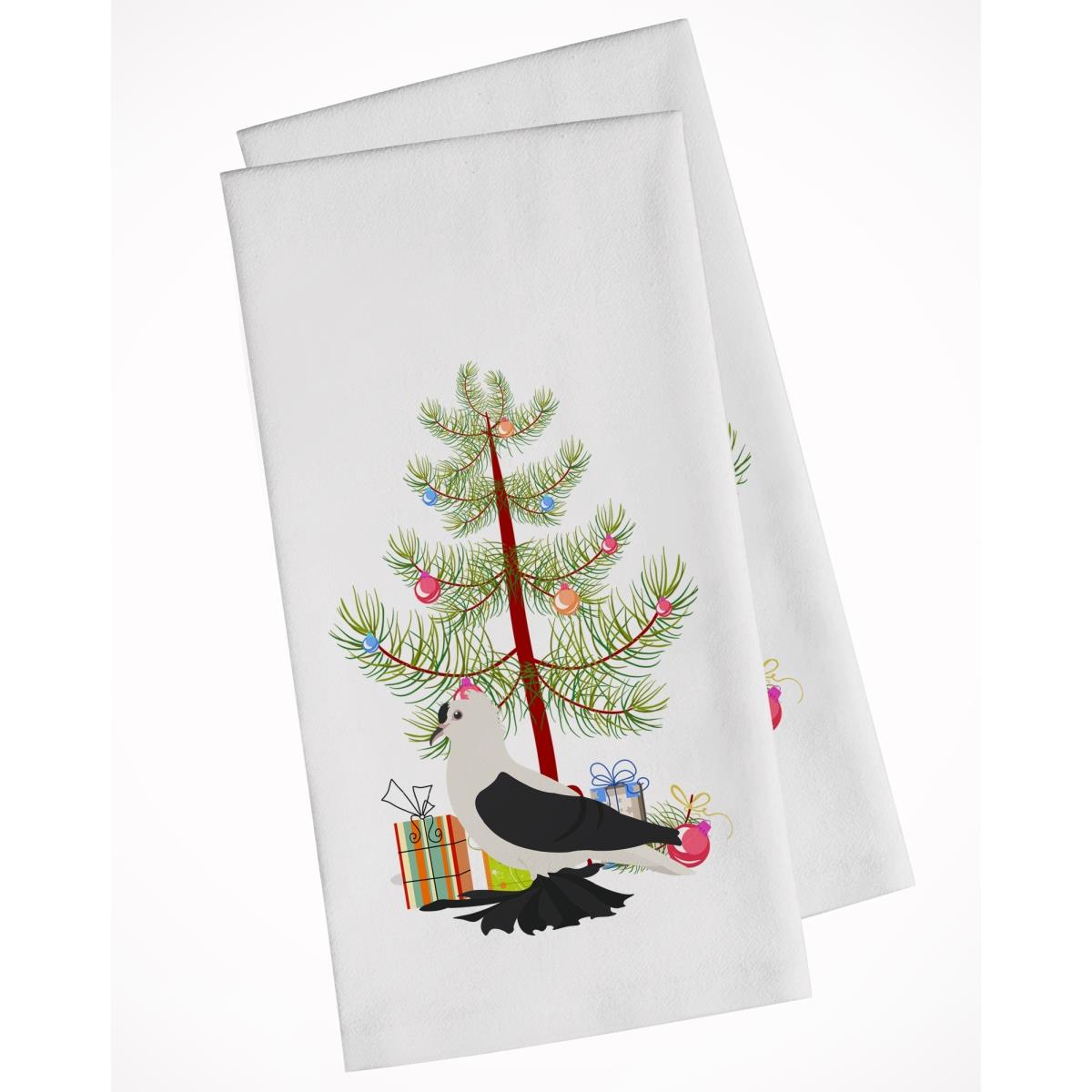 Picture of Carolines Treasures BB9313WTKT Saxon Fairy Swallow Pigeon Christmas White Kitchen Towel - Set of 2