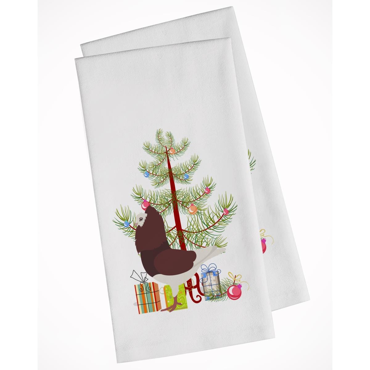 Picture of Carolines Treasures BB9315WTKT Capuchin Red Pigeon Christmas White Kitchen Towel - Set of 2