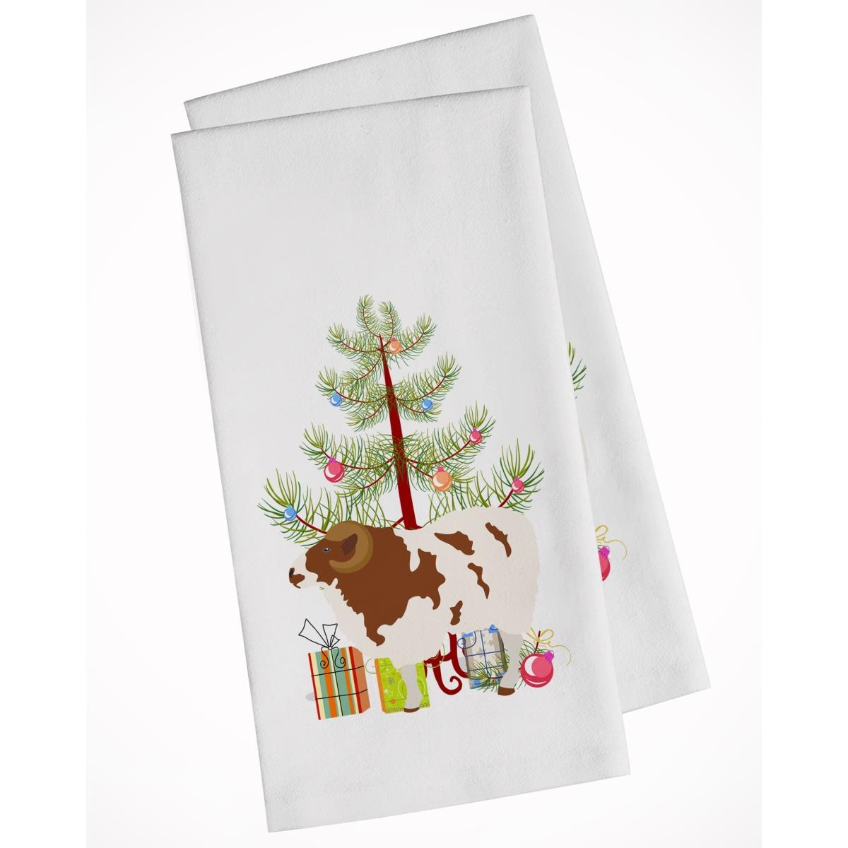 Picture of Carolines Treasures BB9342WTKT Jacob Sheep Christmas White Kitchen Towel - Set of 2