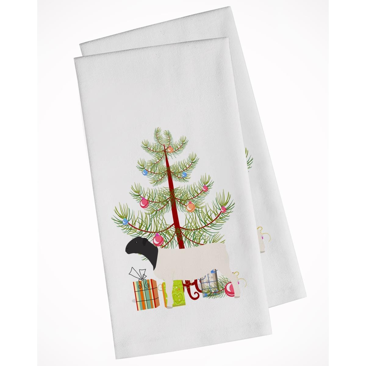 Picture of Carolines Treasures BB9345WTKT Dorper Sheep Christmas White Kitchen Towel - Set of 2