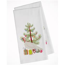 Picture of Carolines Treasures BB9356WTKT Beltsville Small White Turkey Hen Christmas White Kitchen Towel - Set of 2