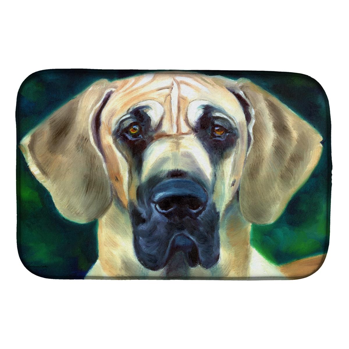 Picture of Carolines Treasures 7444DDM Great Dane Lookin at You Dish Drying Mat