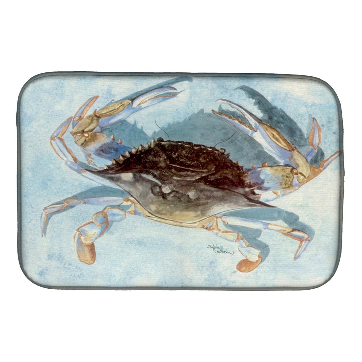 8011DDM Blue Crab Dish Drying Mat