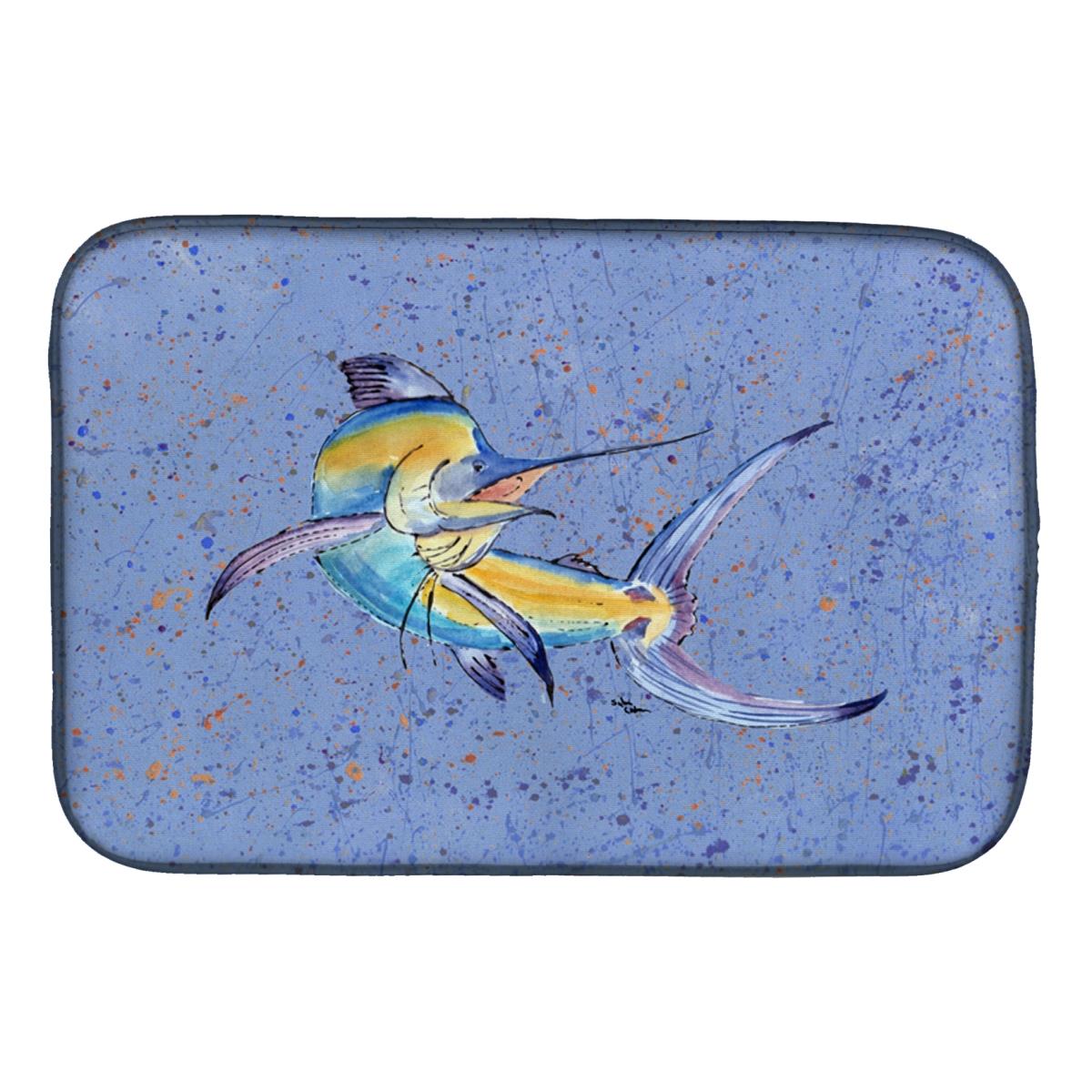 8350DDM Blue Marlin Dish Drying Mat