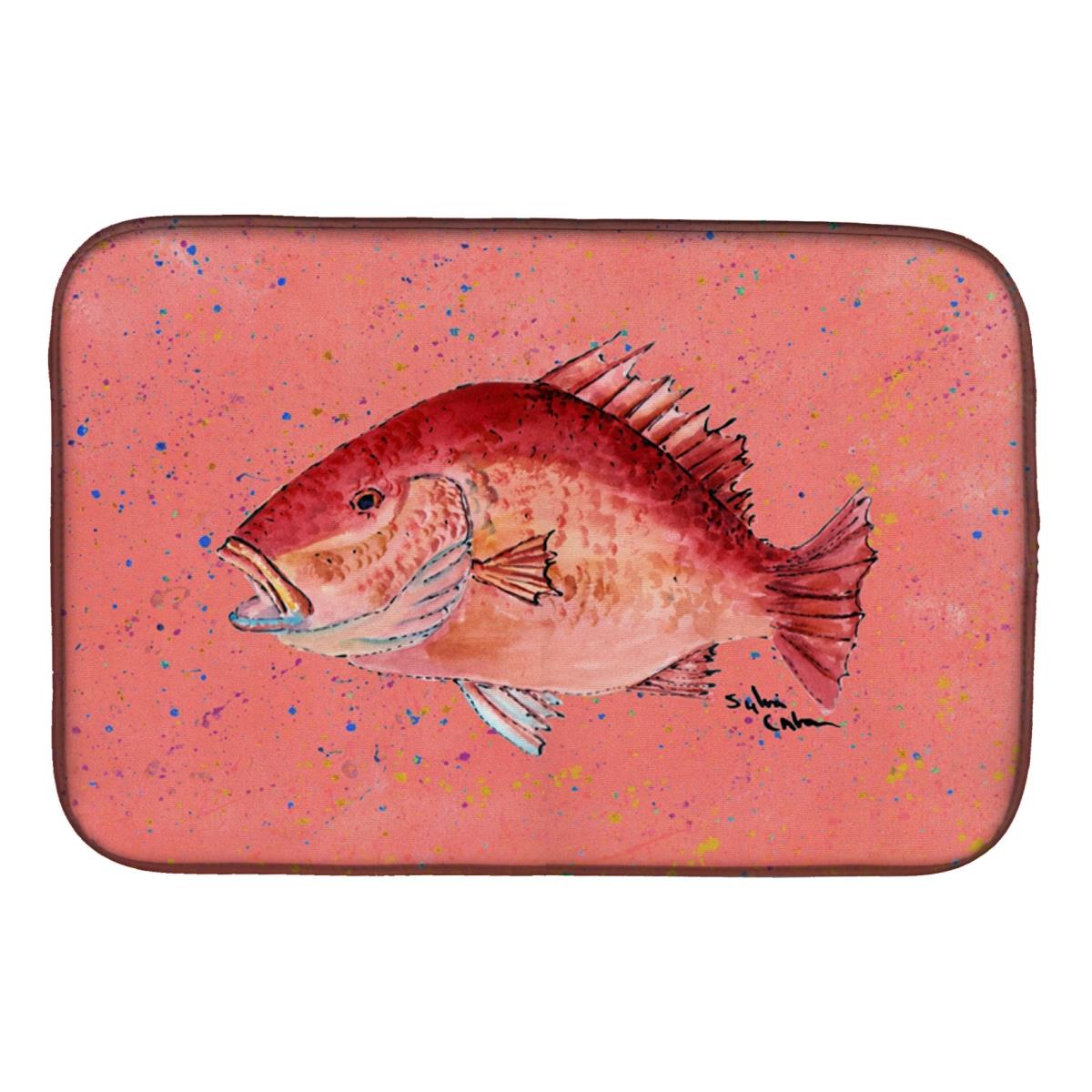 8351DDM Strawberry Snapper Dish Drying Mat