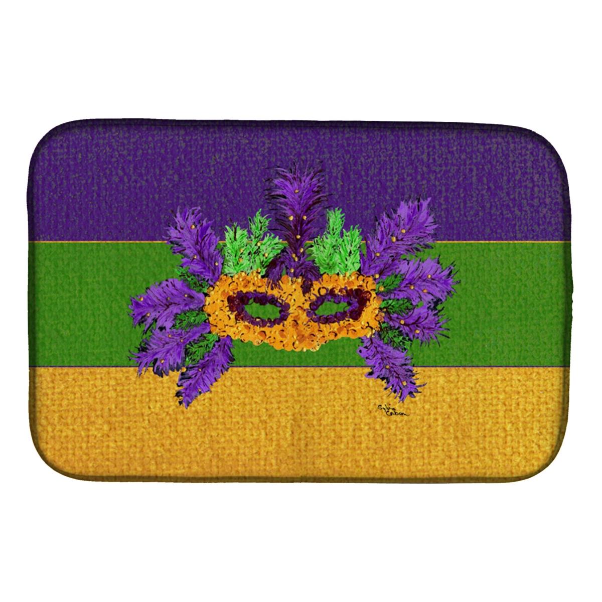 Carolines Treasures 8389DDM Mardi Gras Dish Drying Mat