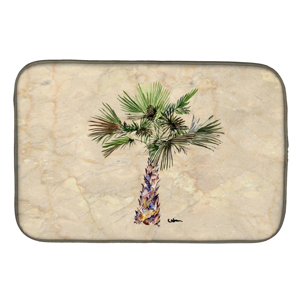 Palm Tree Dish Drying Mat