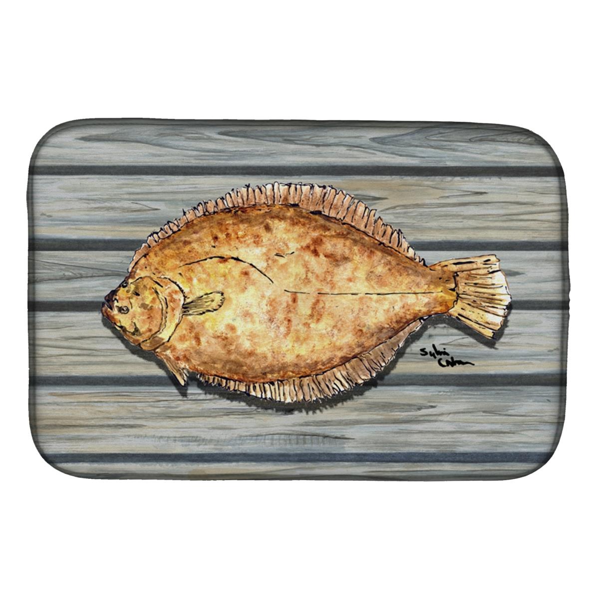 Fish Flounder Dish Drying Mat