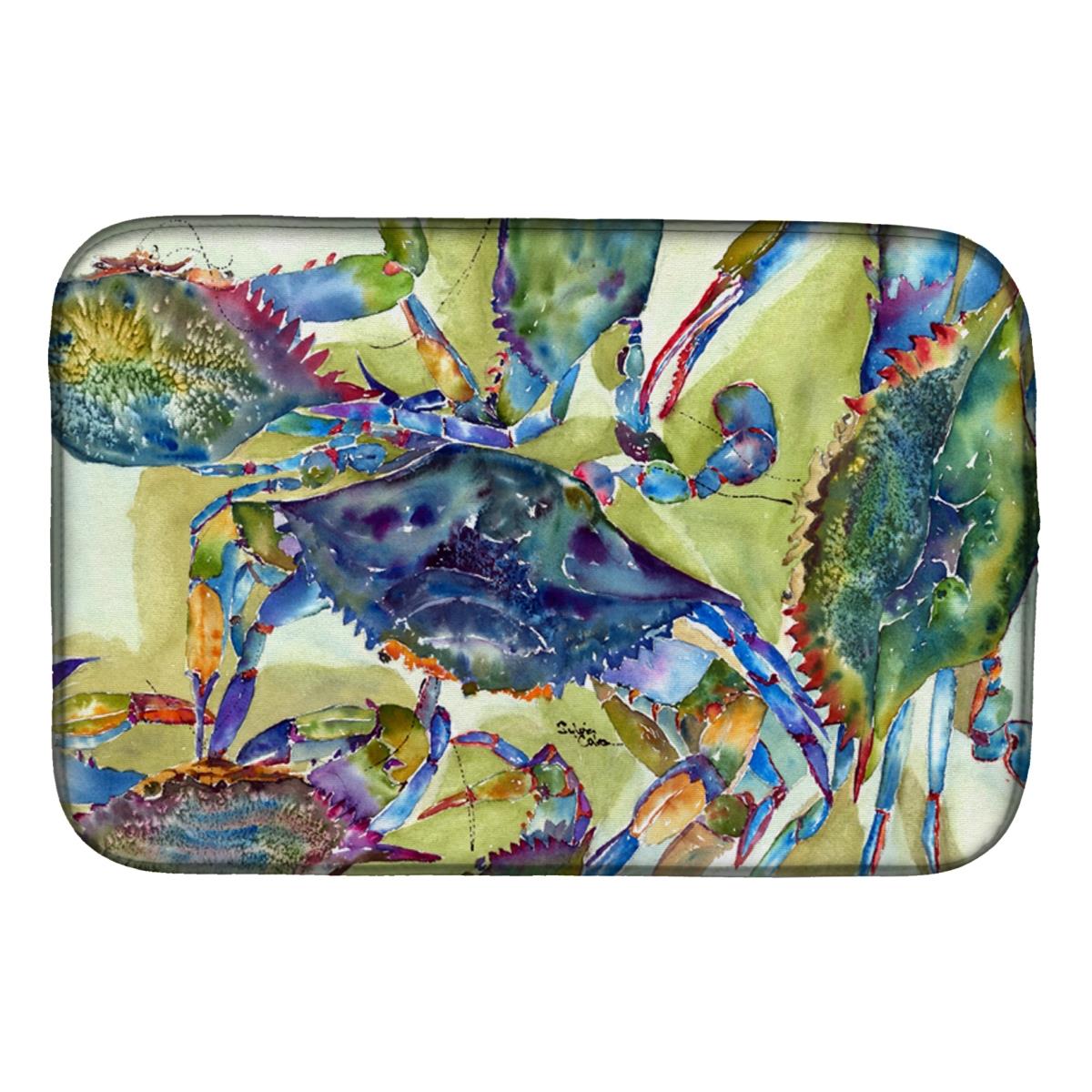 8512DDM Crab All Over Dish Drying Mat