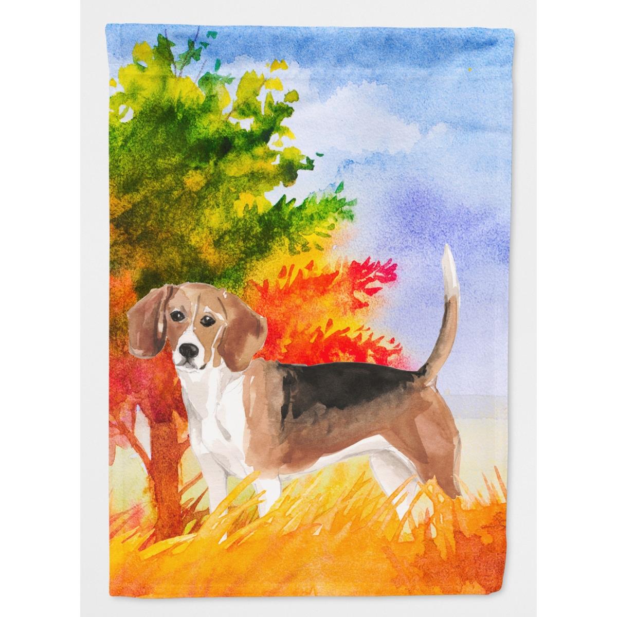 CK1959GF Fall Beagle Garden Size Flag