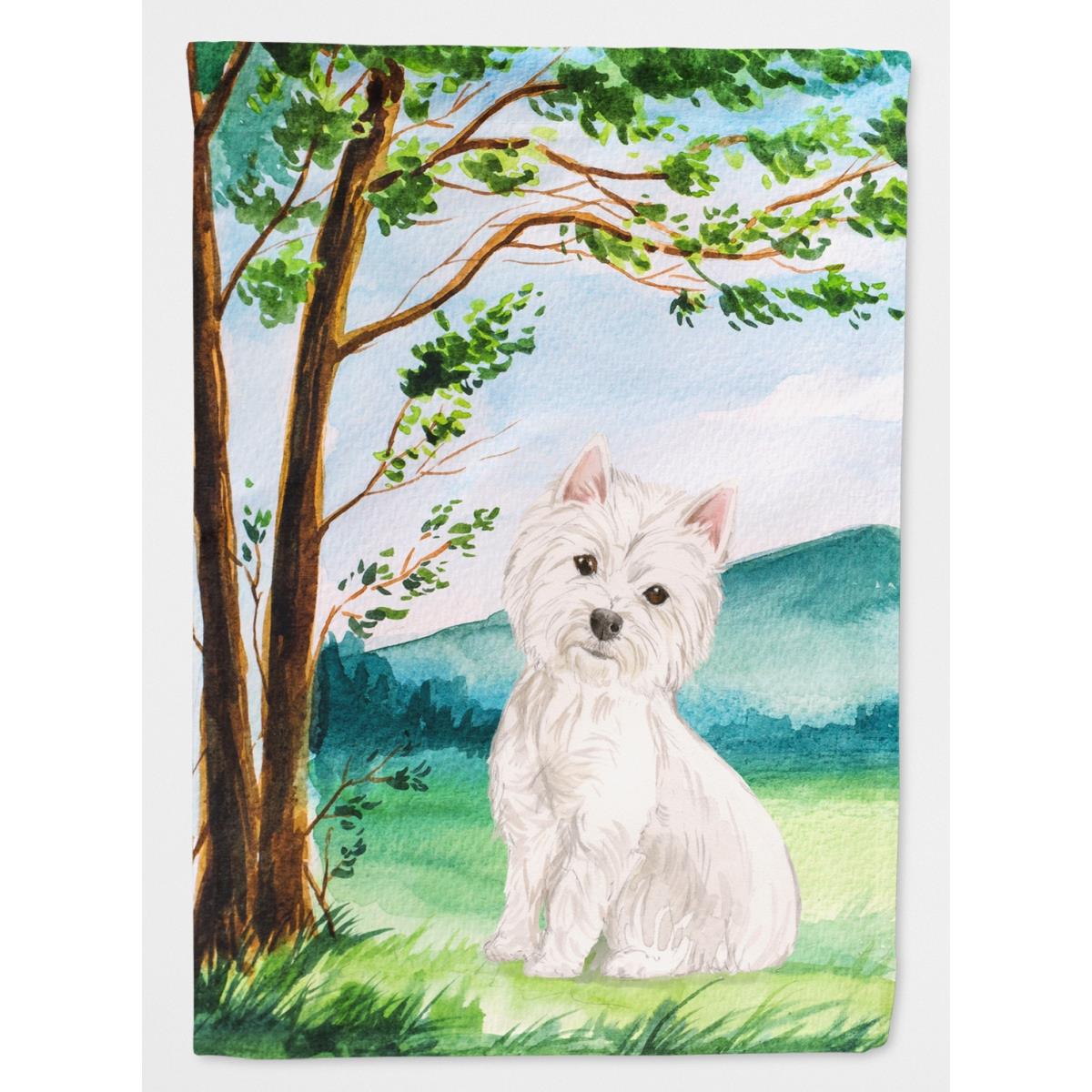 CK2000GF Under the Tree Westie Garden Size Flag