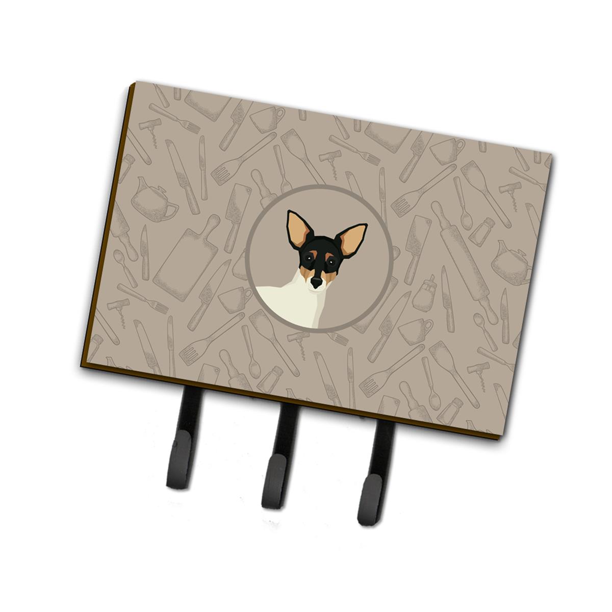 Toy Fox Terrier in the Kitchen Leash or Key Holder