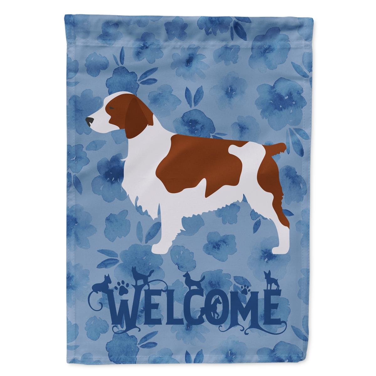 11 x 0.01 x 15 in. Welsh Springer Spaniel Welcome Flag Garden Size