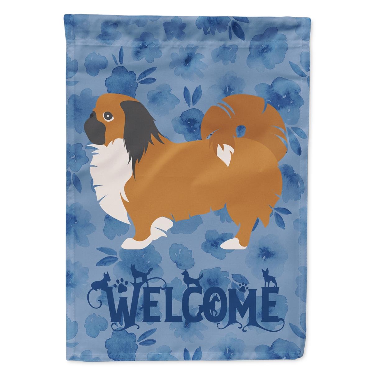 11 x 0.01 x 15 in. Pekingese Welcome Flag Garden Size