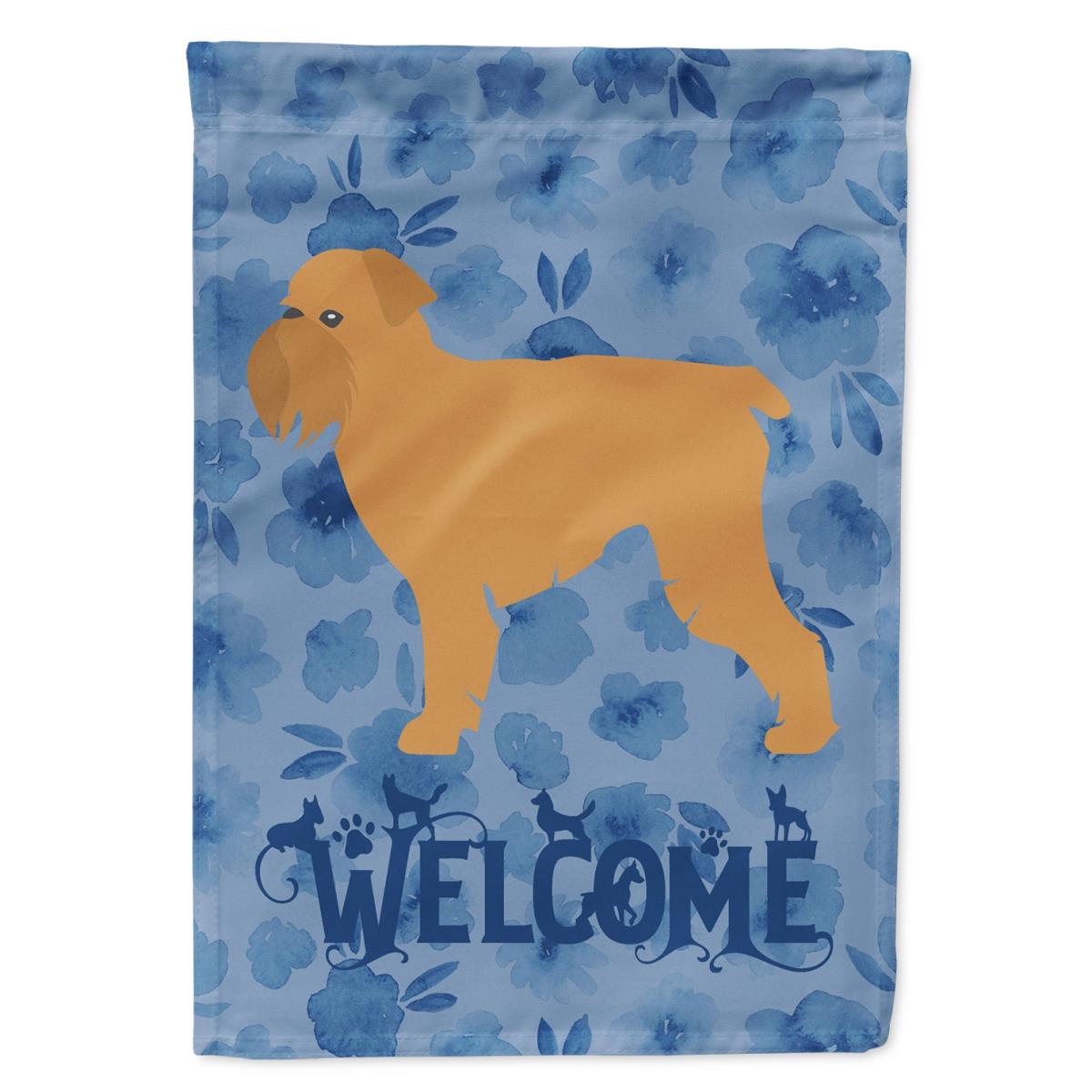 11 x 0.01 x 15 in. Brussels Griffon Welcome Flag Garden Size