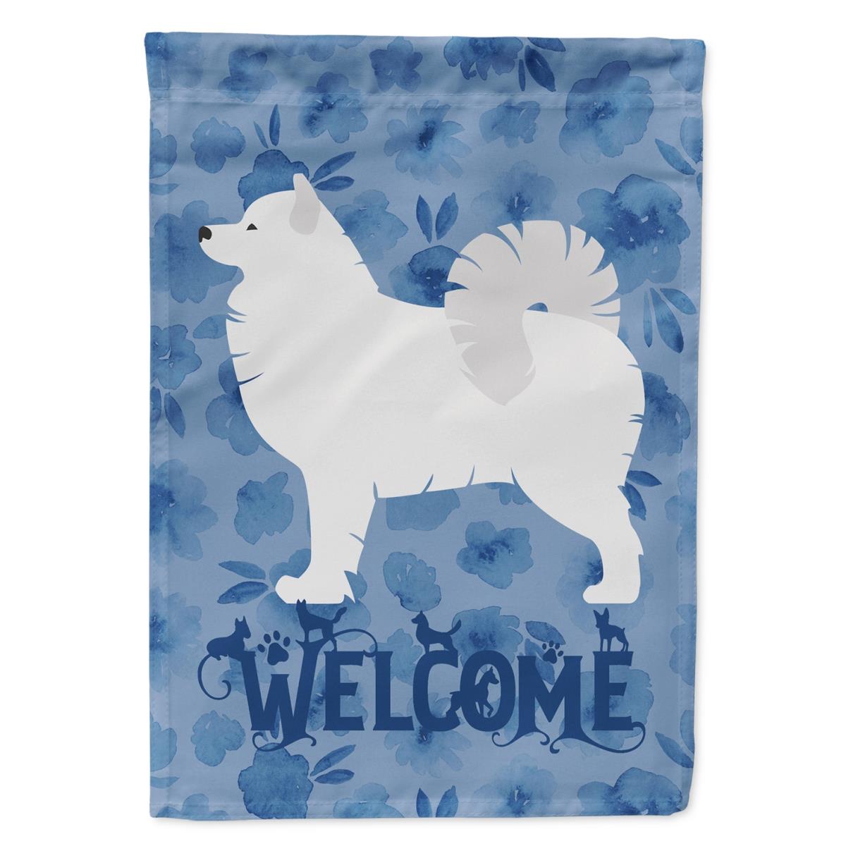 11 x 0.01 x 15 in. Samoyed Welcome Flag Garden Size