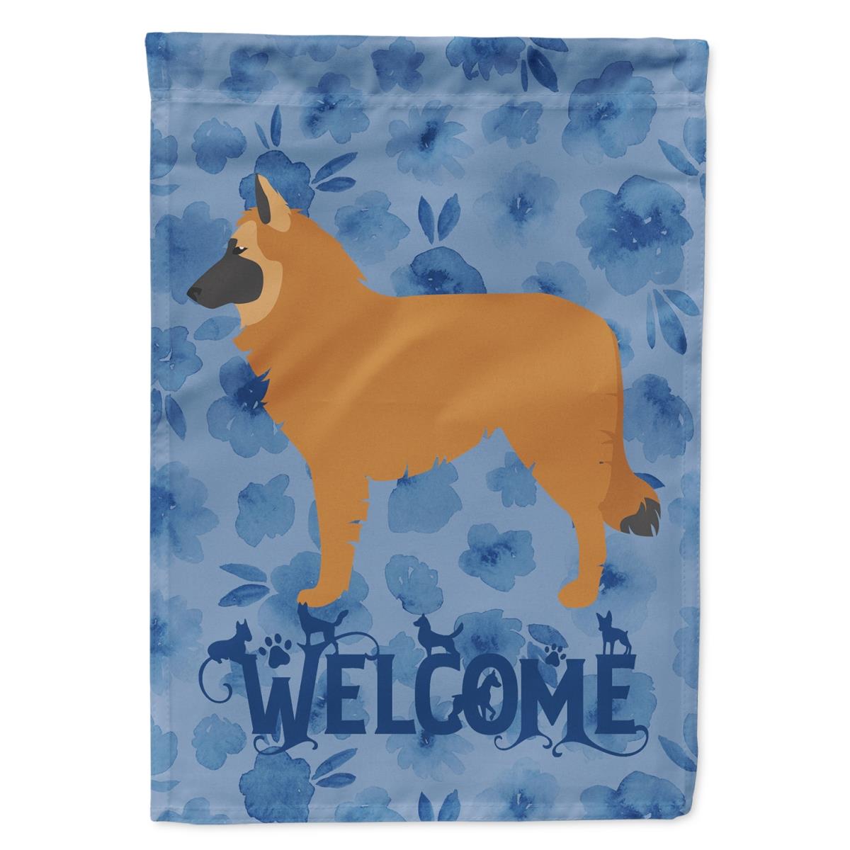 11 x 0.01 x 15 in. Belgian Shepherd Welcome Flag Garden Size
