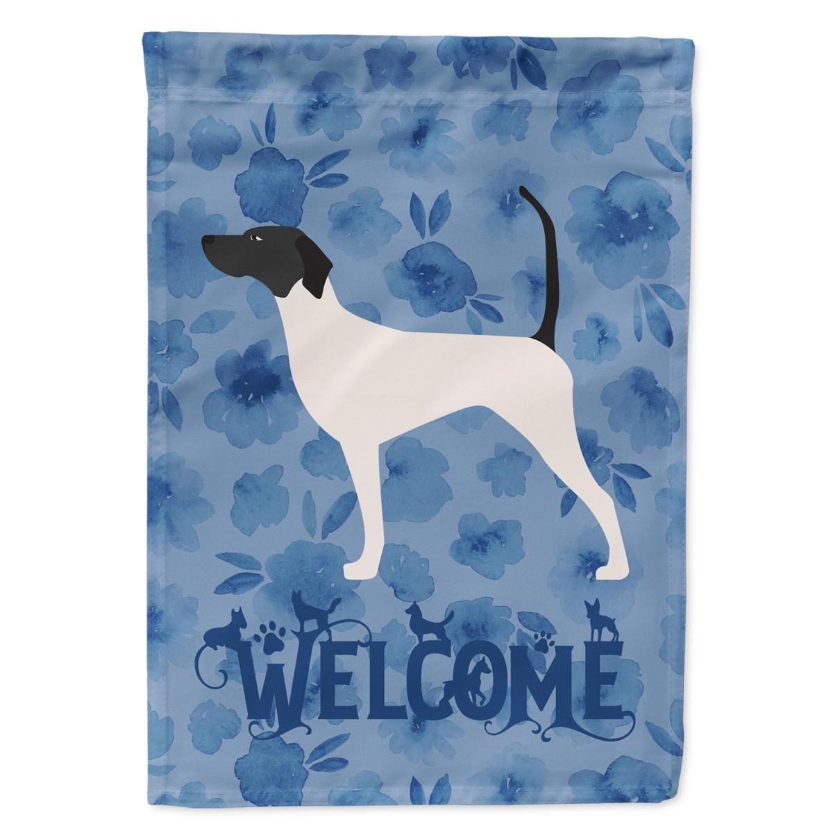 28 x 0.01 x 40 in. English Pointer Welcome Flag Canvas House Size