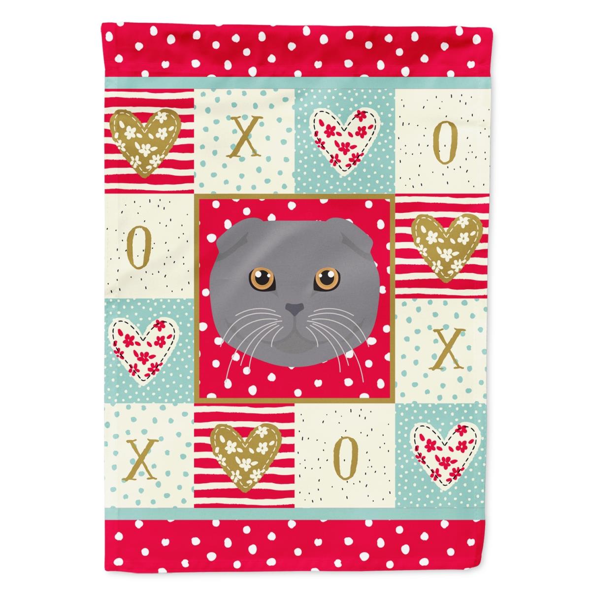 11 x 0.01 x 15 in. Scottish Fold Cat Flag Garden Size
