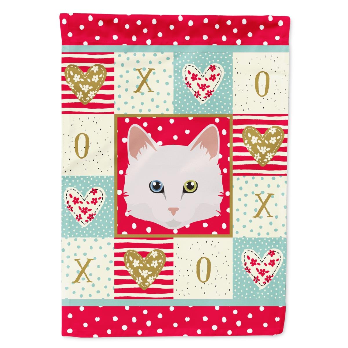11 x 0.01 x 15 in. Turkish Angora Cat Flag Garden Size