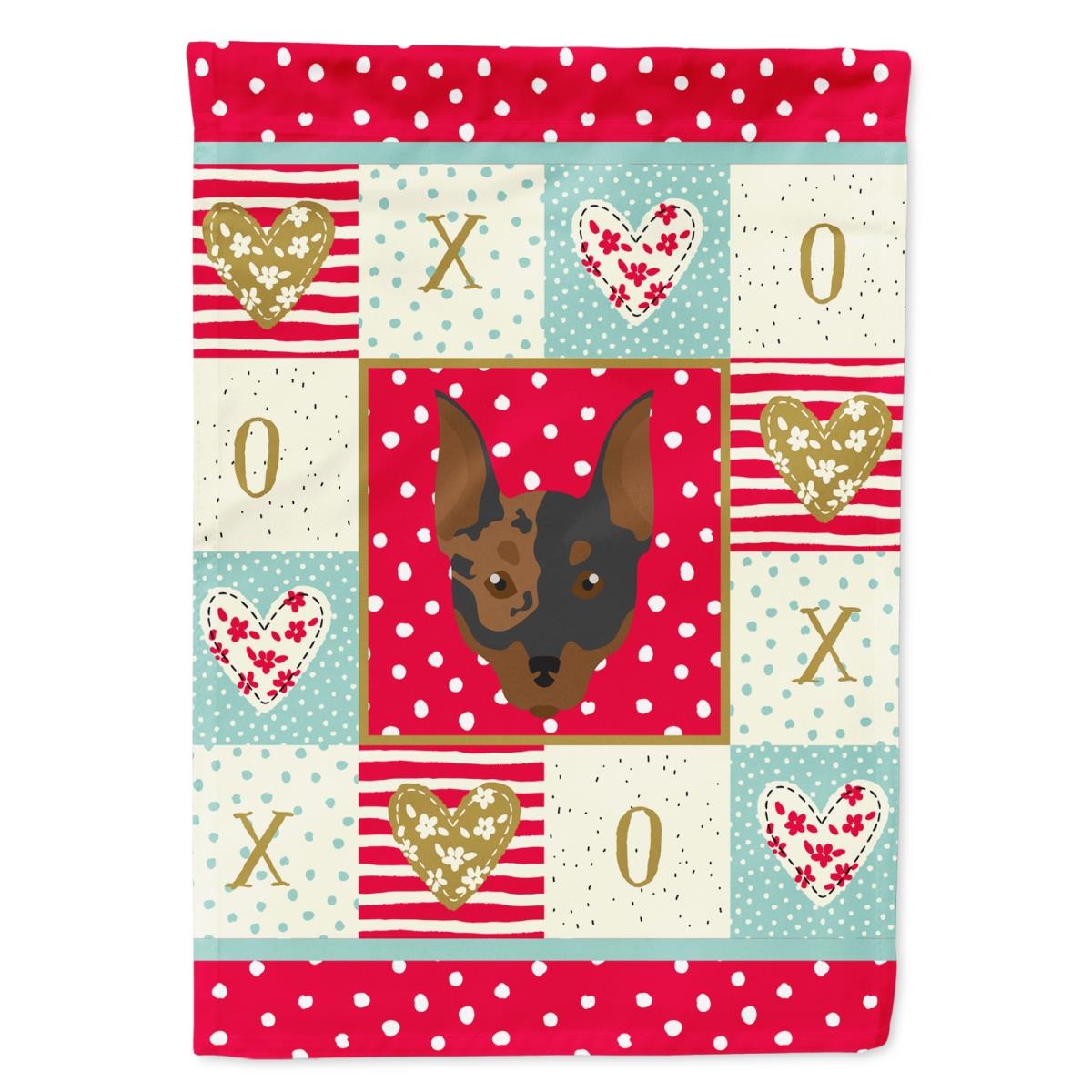 11 x 0.01 x 15 in. Harlequin Pinscher Flag Garden Size