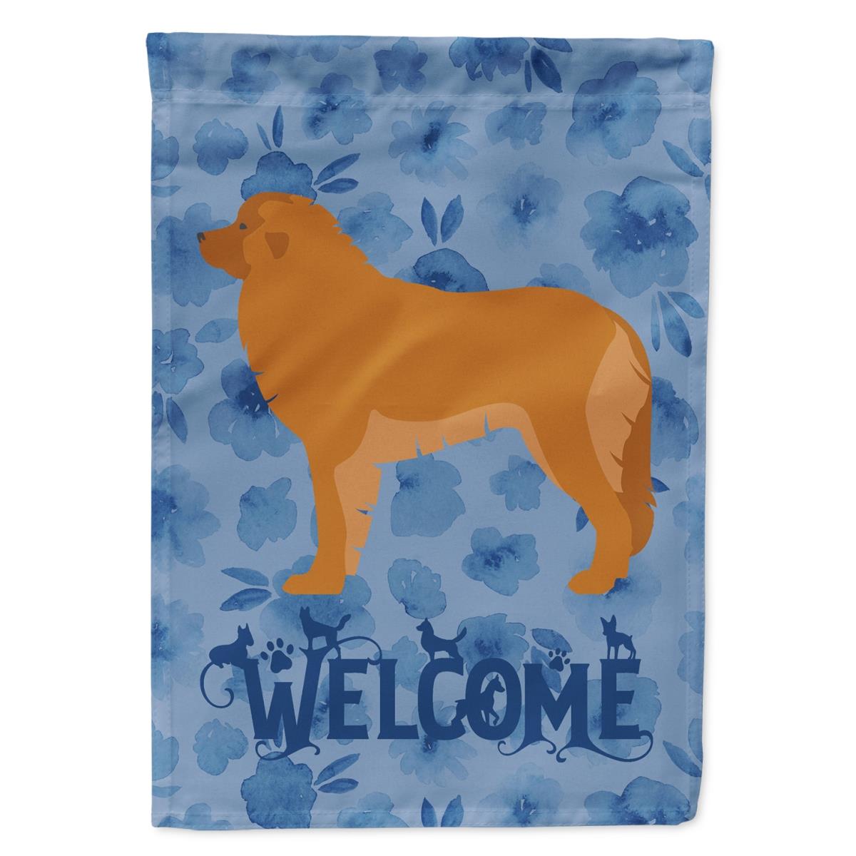 28 x 0.01 x 40 in. Leonberger Welcome Flag Canvas House Size