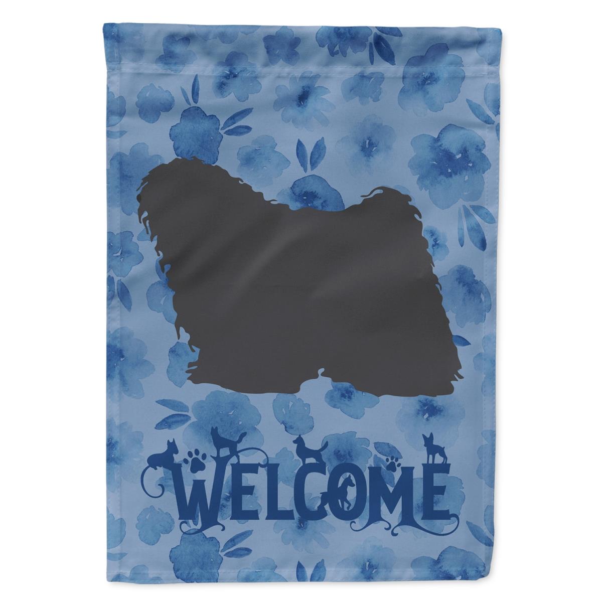 28 x 0.01 x 40 in. Puli Welcome Flag Canvas House Size