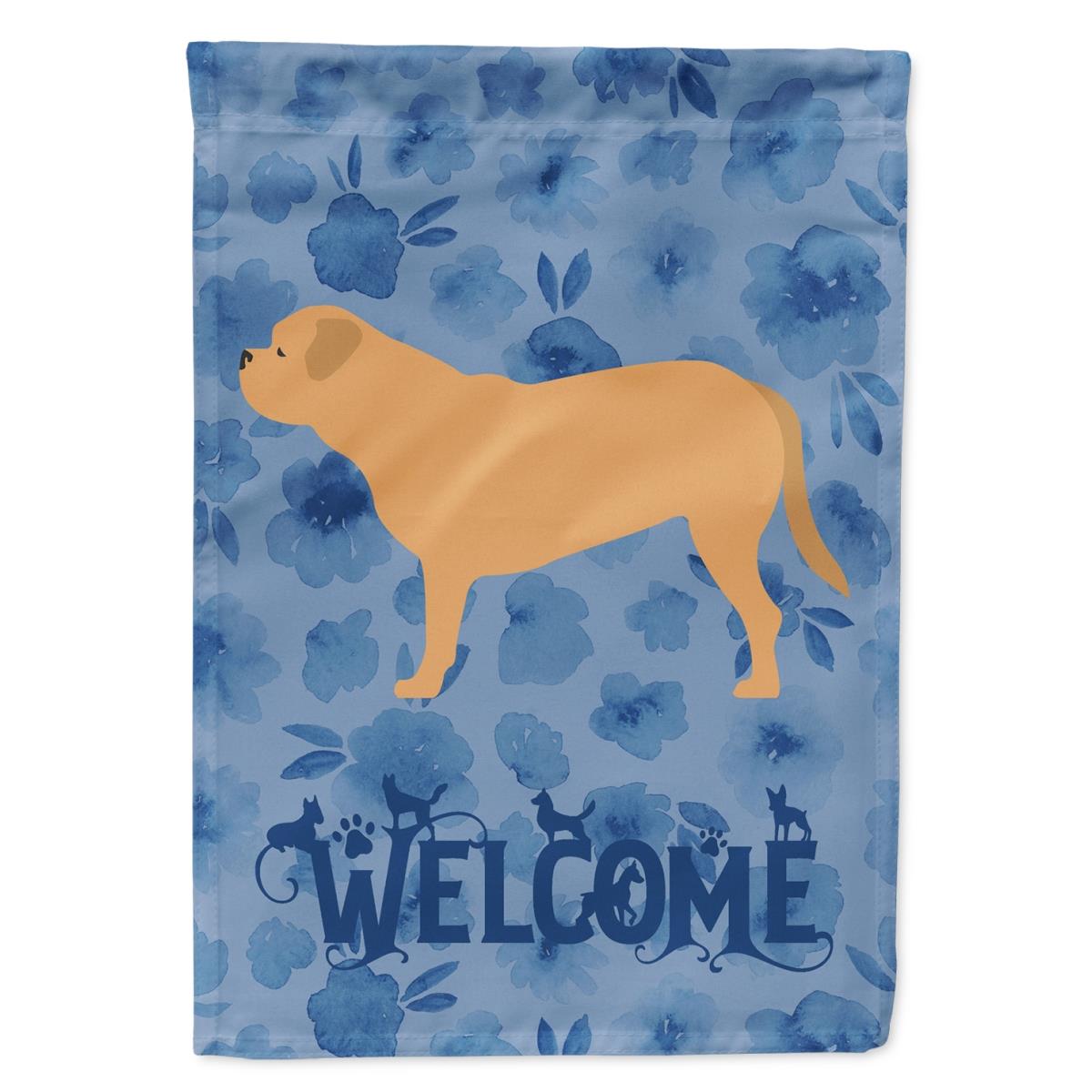 28 x 0.01 x 40 in. Dogue de Bordeaux Welcome Flag Canvas House Size