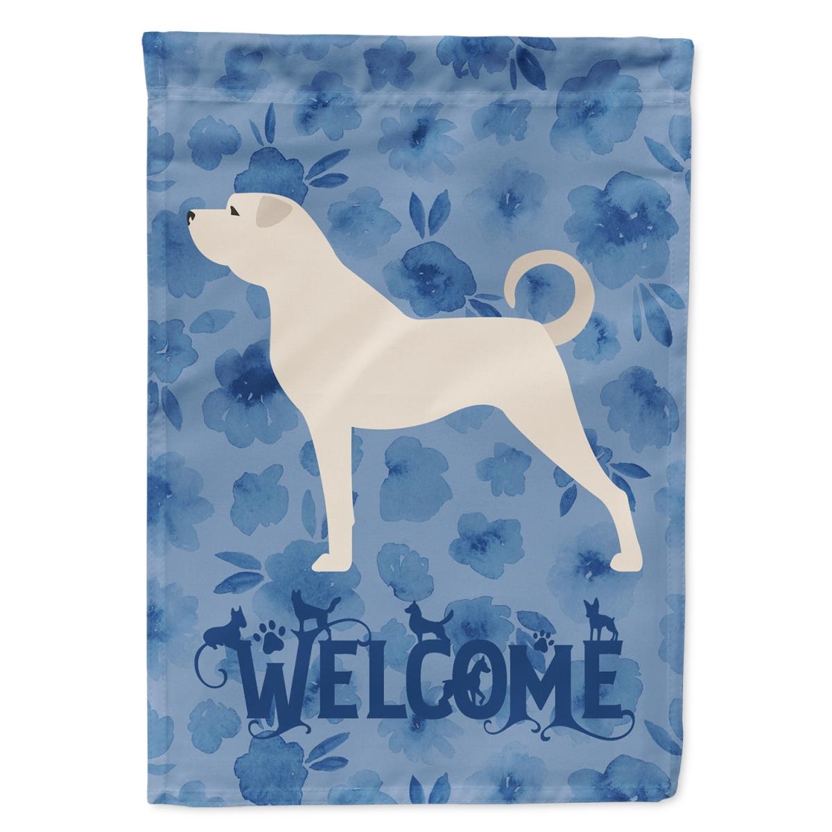 28 x 0.01 x 40 in. Anatolian Shepherd Welcome Flag Canvas House Size