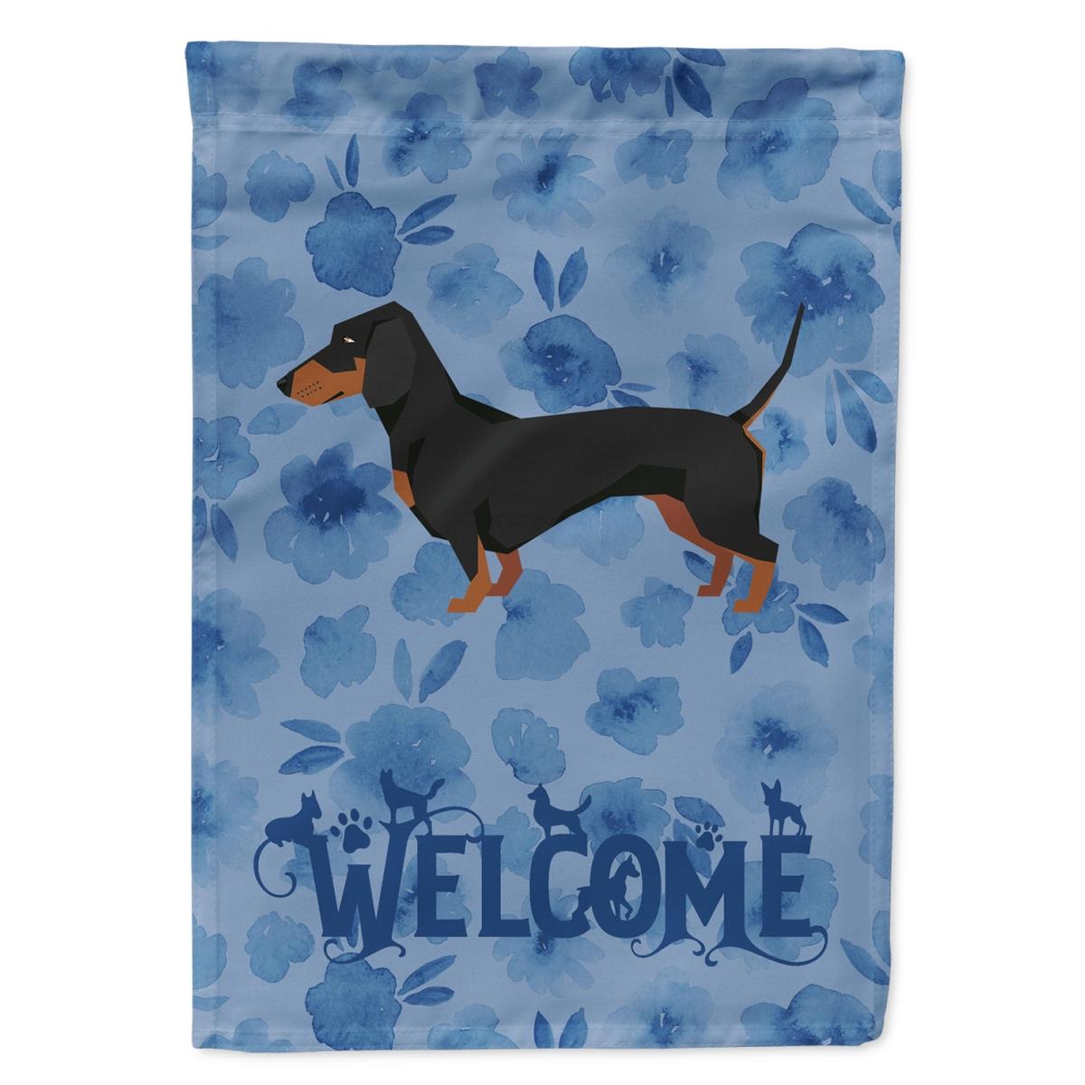 11 x 0.01 x 15 in. Dachshund Welcome Flag Garden Size