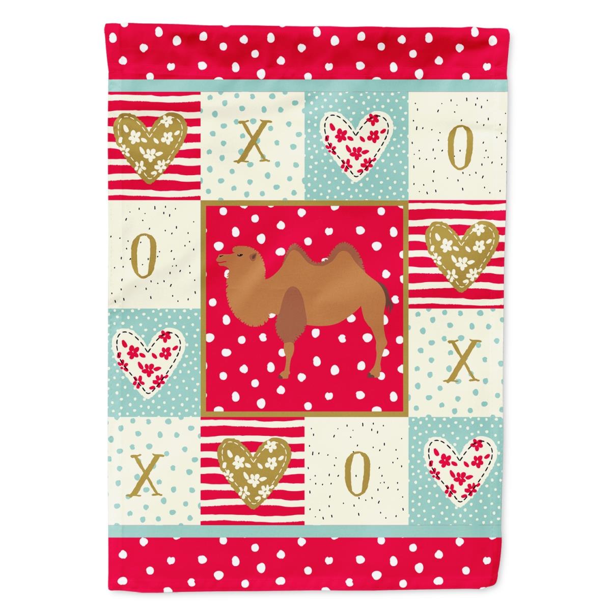 11 x 0.01 x 15 in. Bactrian Camel Love Flag Garden Size