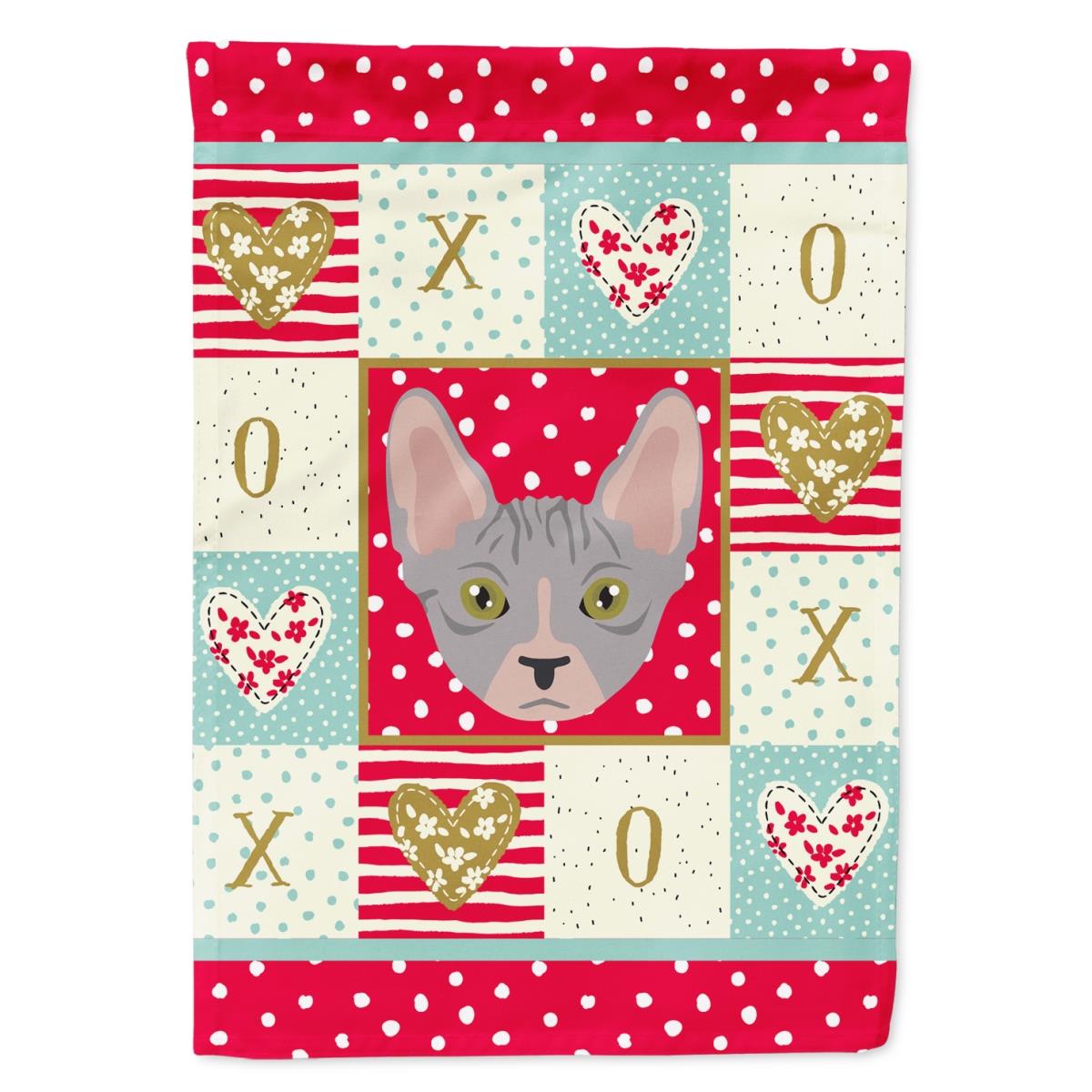 28 x 0.01 x 40 in. Bambino Cat Flag Canvas House Size