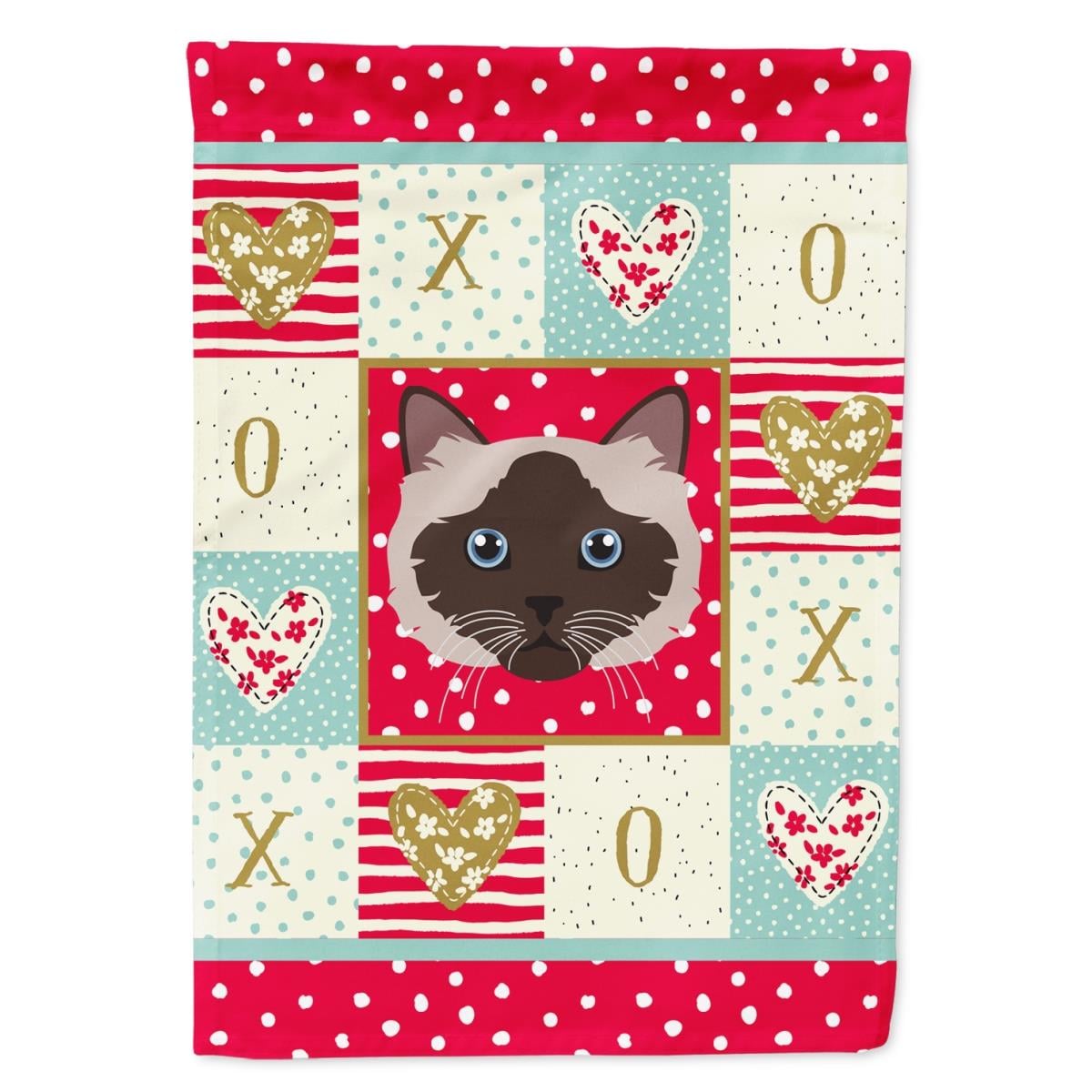 28 x 0.01 x 40 in. Birman Cat Flag Canvas House Size