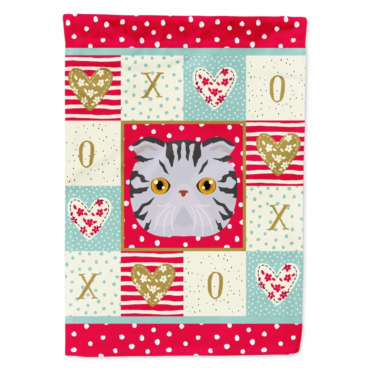 28 x 0.01 x 40 in. Foldex Exotic Fold Cat Flag Canvas House Size