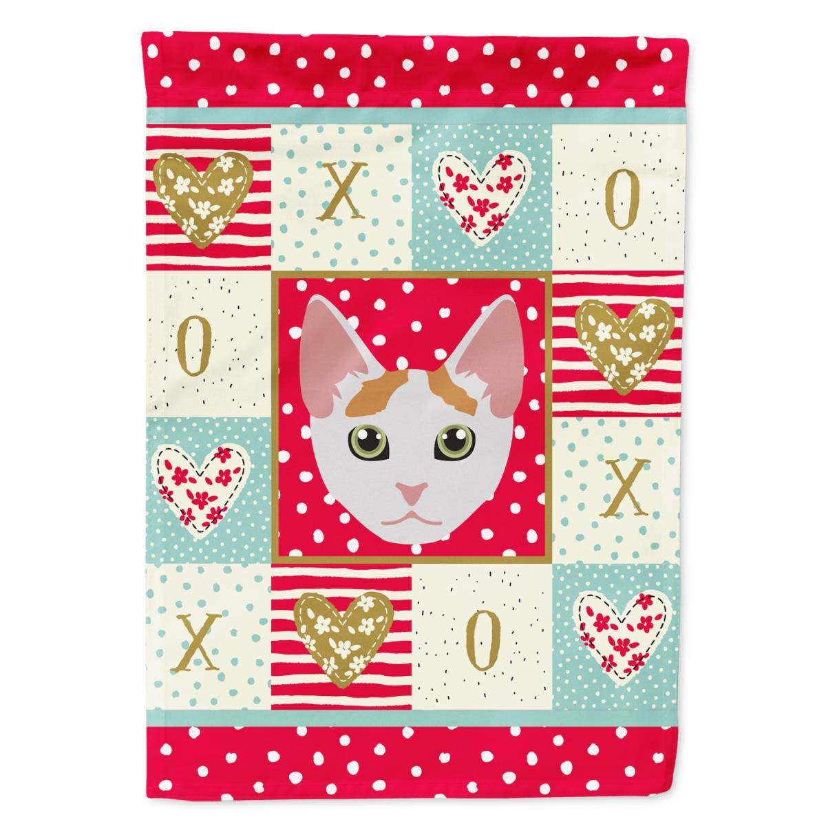 28 x 0.01 x 40 in. Japanese Bobtail Cat Flag Canvas House Size