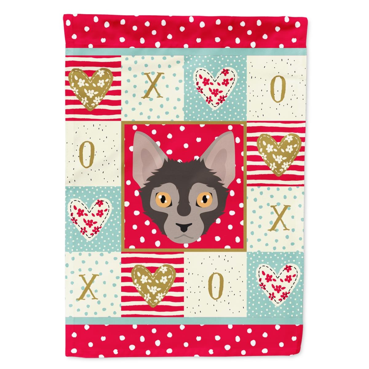 28 x 0.01 x 40 in. Lykoi Cat Flag Canvas House Size