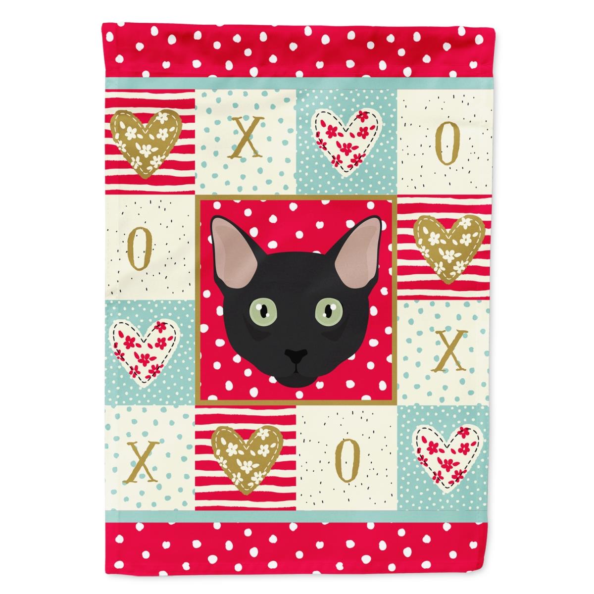 28 x 0.01 x 40 in. Mandalay Cat Flag Canvas House Size
