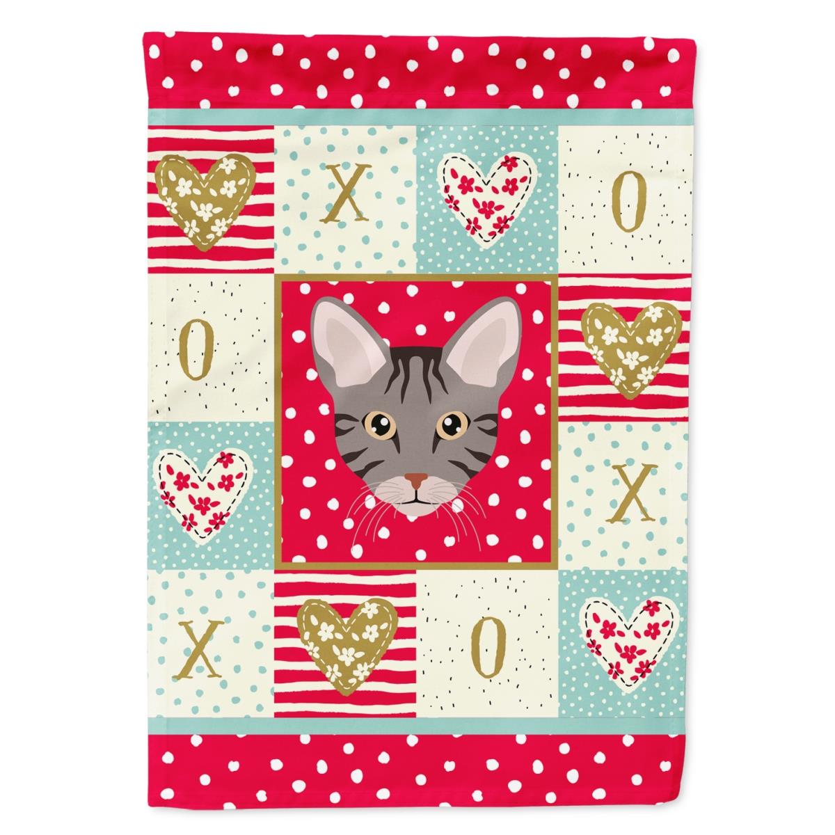 28 x 0.01 x 40 in. Ocicat Cat Flag Canvas House Size