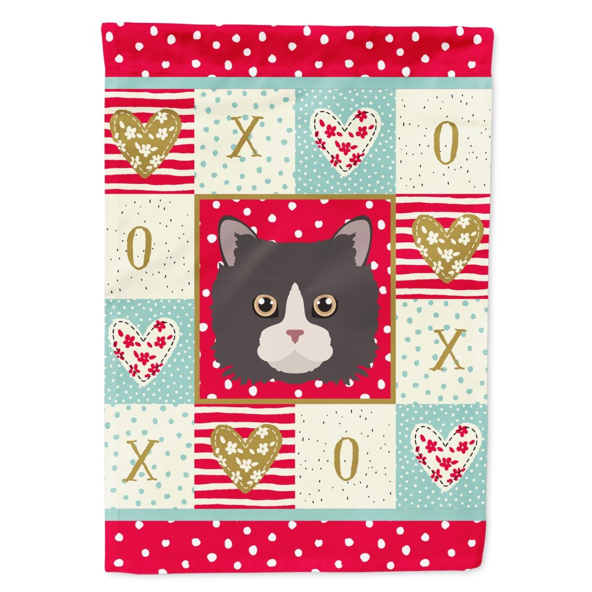 28 x 0.01 x 40 in. Poodle Cat Flag Canvas House Size