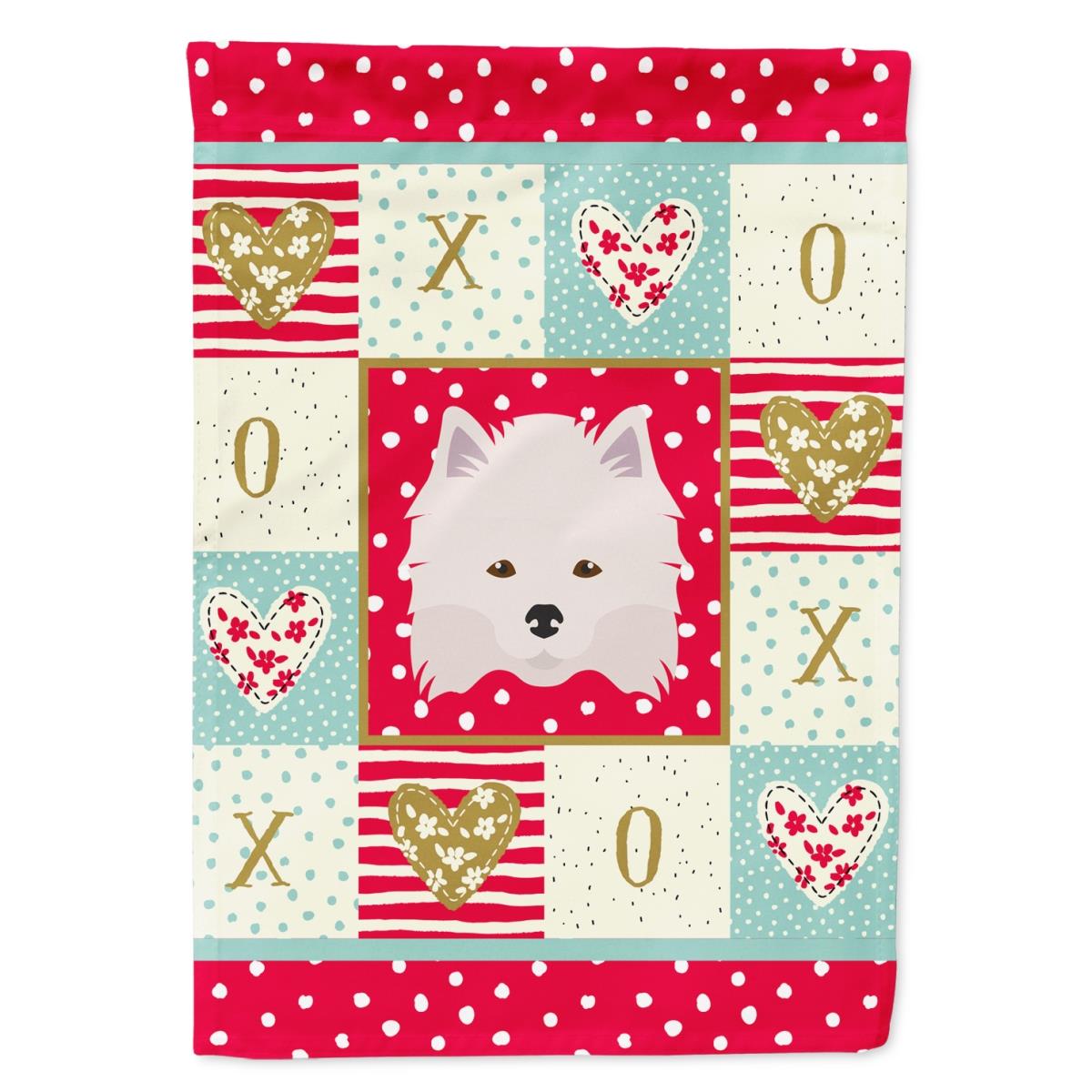 28 x 0.01 x 40 in. American Eskimo Flag Canvas House Size