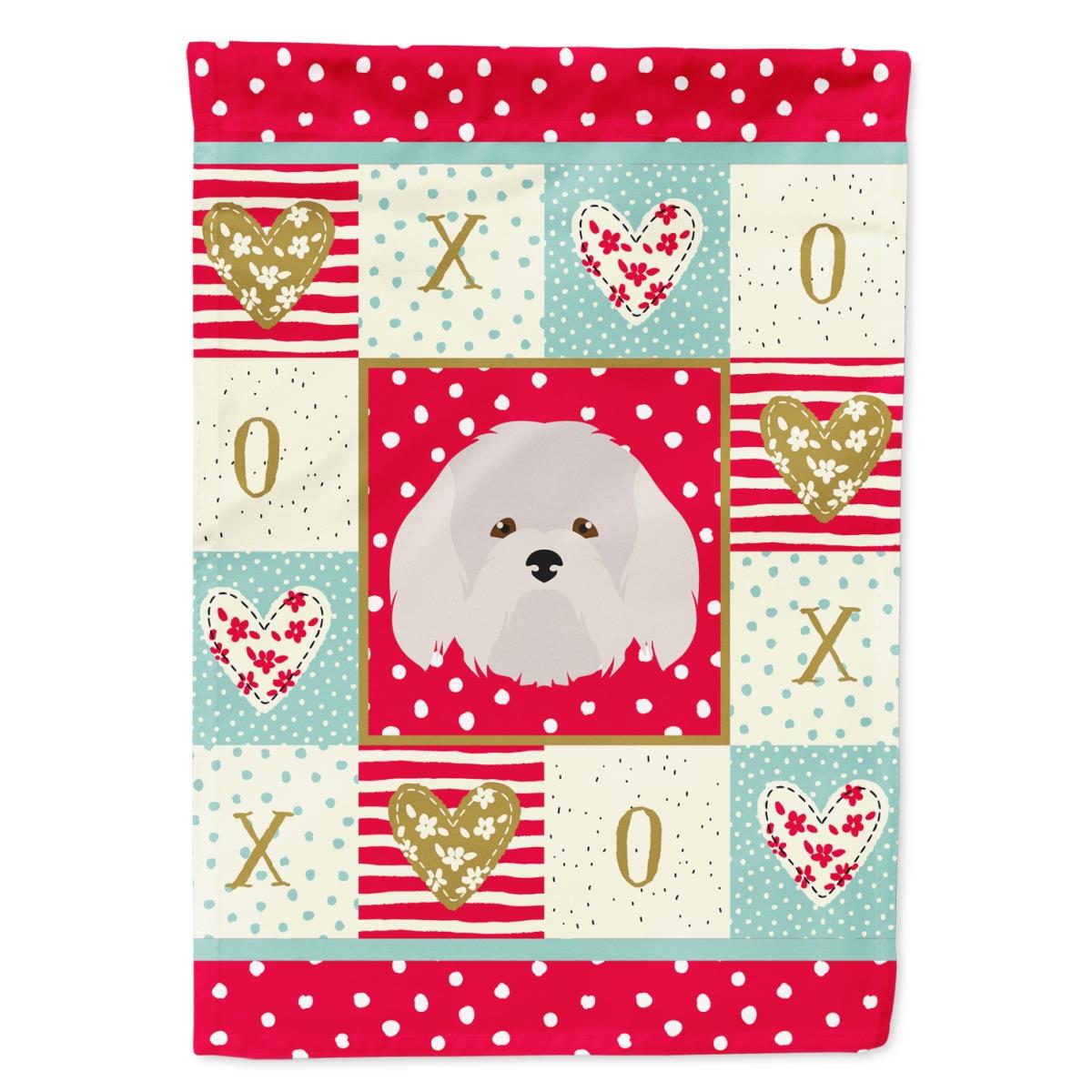 28 x 0.01 x 40 in. Coton de Tulear Flag Canvas House Size